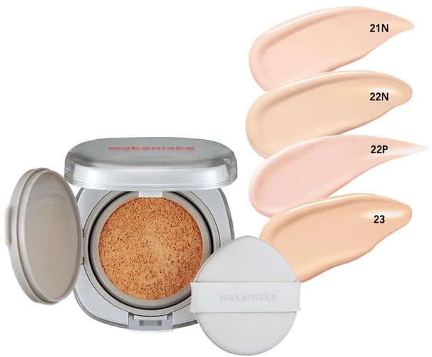 ファンデーション クッション wakemake シームレスウェアクッション