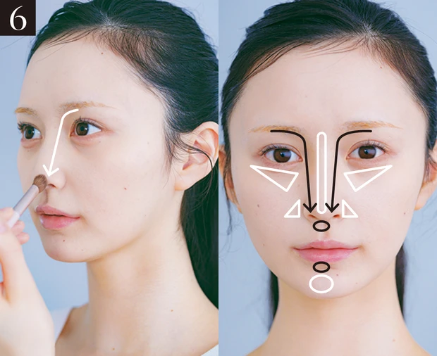 山本望叶さんのセルフメイクプロセス6