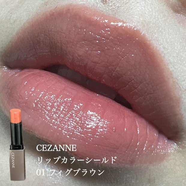 CEZANNE リップカラーシールド フィグブラウン