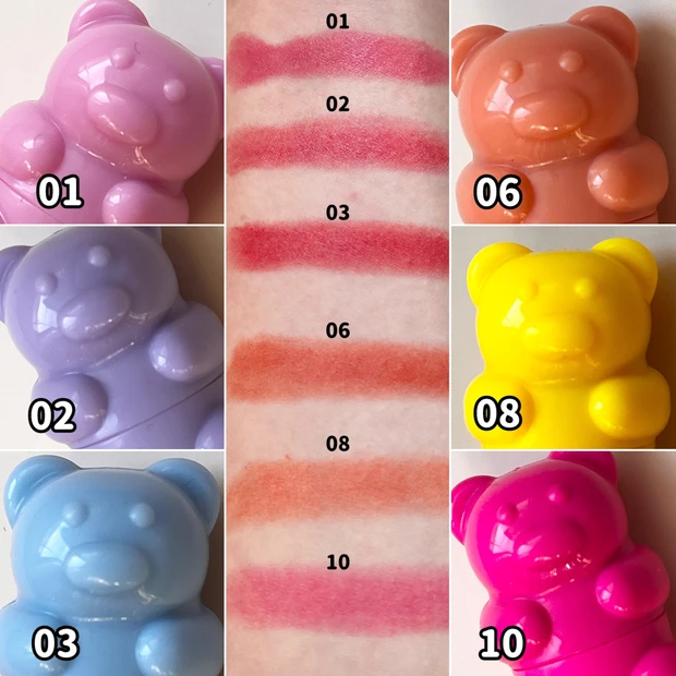 Cathy Doll シャイニーベア リップモイスト スウォッチ