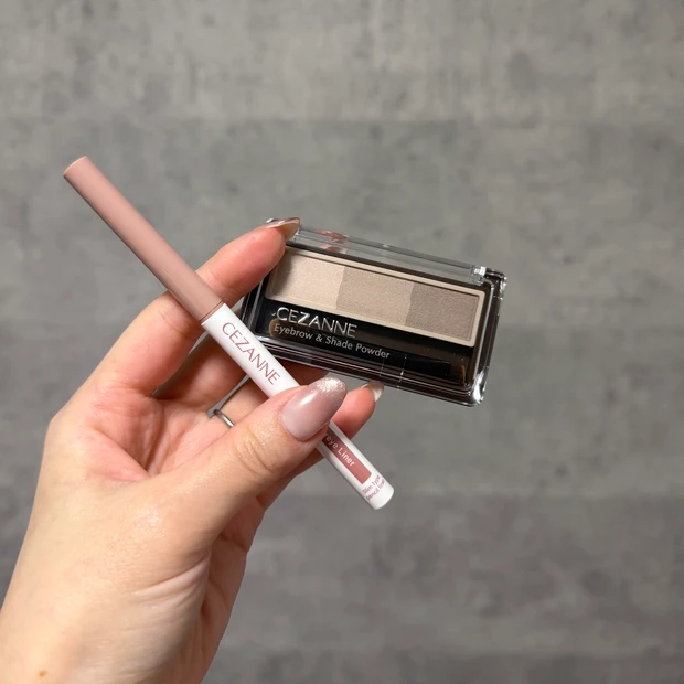 セザンヌ新作 アイブロウパウダー 下まぶたアイライナー