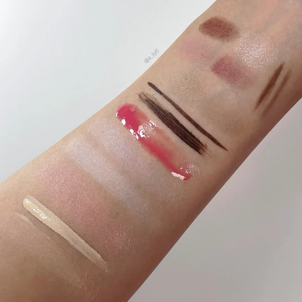 スウォッチ プチプラ 韓国 コスメ ピンク メイク ブルベ ブラウン メイク 大人 CANMAKE キャンメイク