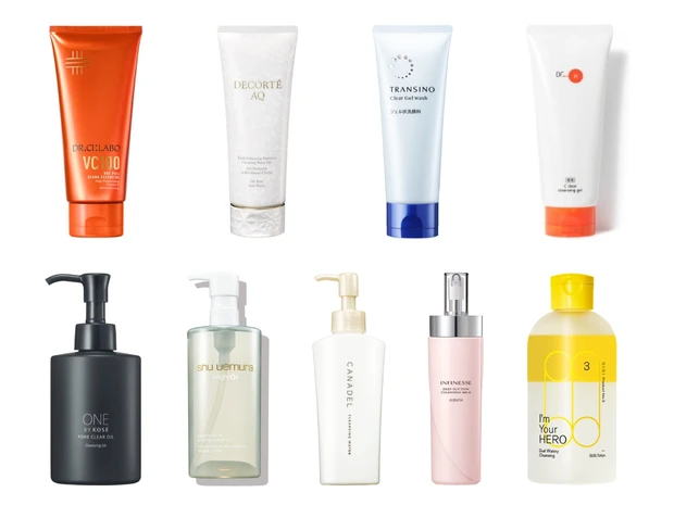 【ダブル洗顔不要なクレンジング15選】ジェル、ミルク、バーム、オイルなどタイプ別に紹介