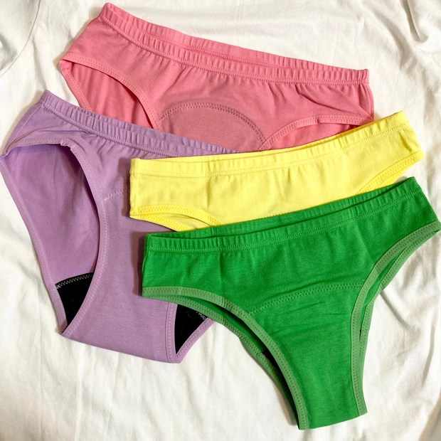 フェムテック　吸水ショーツ　ナプキン　タンポン　Hogara ホガラ　カラフルな吸水ショーツ　可愛い吸水ショーツ　オーガニックコットン　