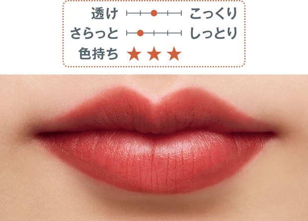 秋の新作リップ KANEBO ルージュスターブリーズ B109 スウォッチ