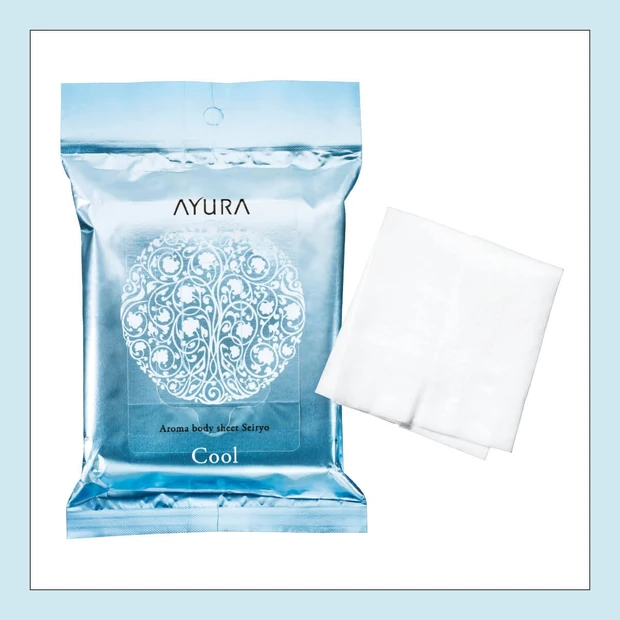 【数量限定】肌温度−3℃！アユーラ「アロマボディシート（青涼）」の実力は？