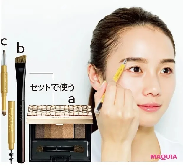 【時短メイク】眉メイクは、左右交互に少しずつ進めてバランスを取るのが伊原流。