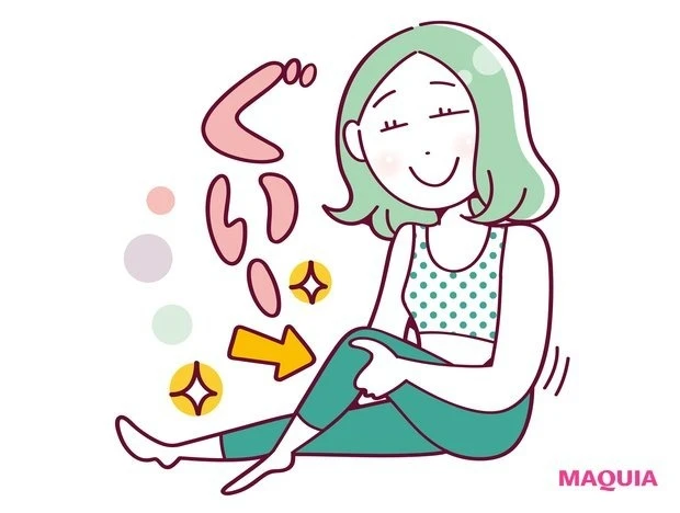 骨格ウェーブタイプのダイエット成功のポイントは?_代謝を高めて下半身のむくみを撃退_2.ひざ裏やそ径部のリンパ節などをマッサージして、下半身のむくみを流す