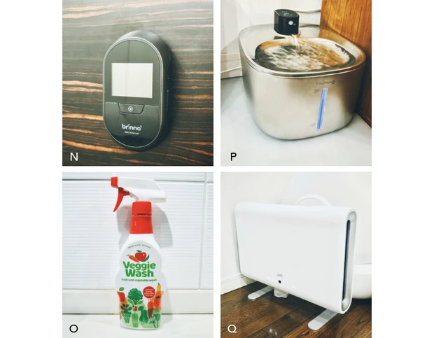 Brinnoのドアスコープモニター　Veggie Washの野菜洗浄スプレー　FEELNEEDYの猫の水飲み器　JVCの脱臭機