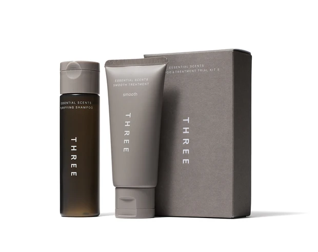 THREE エッセンシャルセンツ シャンプー ＆ トリートメント トライアルキットS 