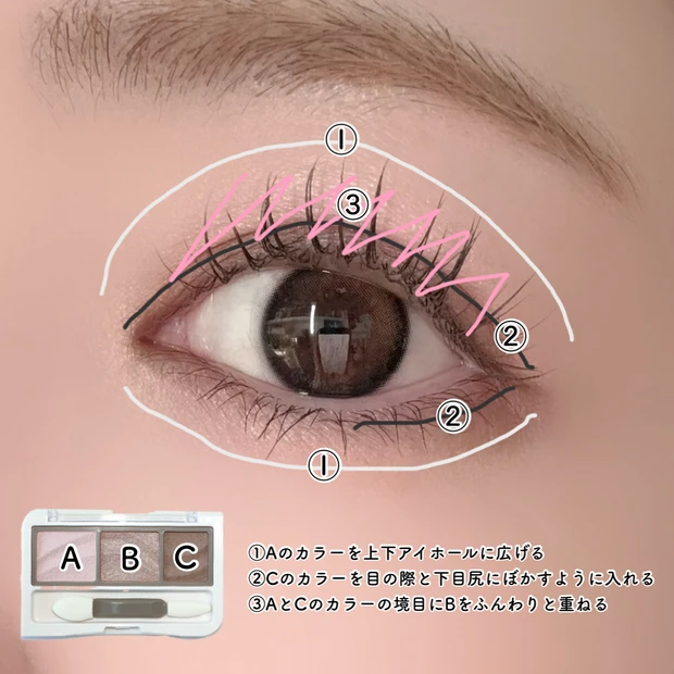 セザンヌ ライティングアップアイシャドウ 03 シェルグレージュ ブルベ アイメイク