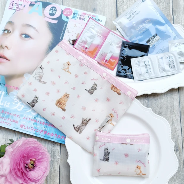 【MAQUIA 2026年4月号】レスポートサック猫ポーチマキア付録レポ♡大西流星さん特集も!