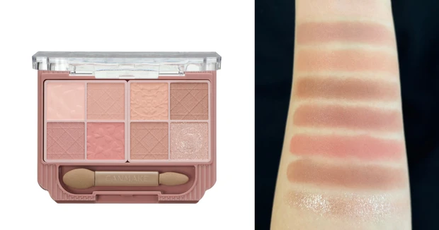 キャンメイク プティパレットアイズ（マット）　M03　腕のスウォッチ　イエベ春