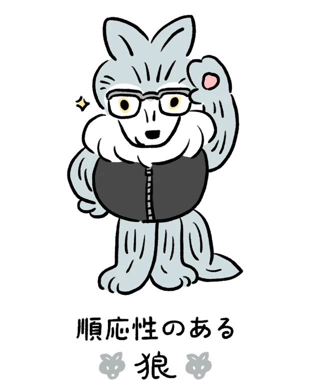 動物キャラナビ占い 動物占い 基本性格 順応性のある狼