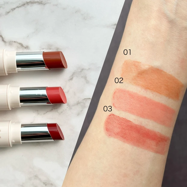 安達祐実 プロデュース コスメブランド ウォータリーシアーリップ 01 02 03