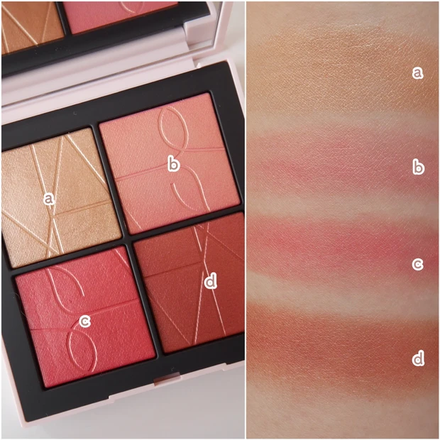 【NARS】本日発売!大人気シェード〝オーガズムコレクション〟アイシャドウやチーク、マルティプルのスウォッチ&アイメイクしてみました🍑
_4
