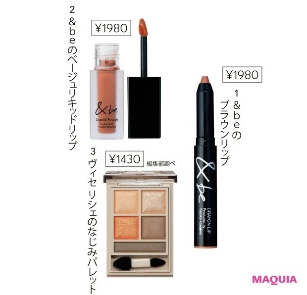 ヴィセ リシェ パノラマデザイン アイパレット BR-4の使い方_&be クレヨンリップ ナッツブラウン/Clue_&be リキッドルージュ ヌードベージュ/Clue_ヴィセ リシェ パノラマデザイン アイパレット BR-4/コーセー