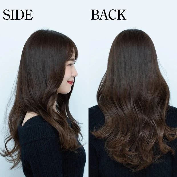 ヨシンモリ 基本の巻き方 ヘアセット法 仕上がり バック サイド