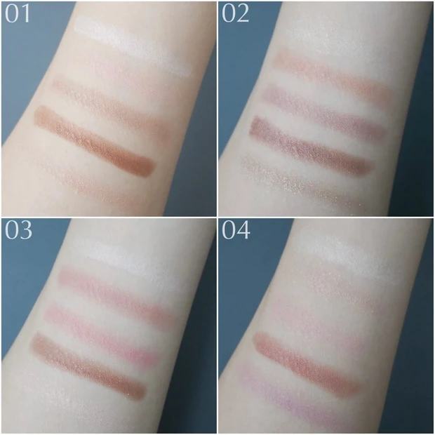 ブルームクチュール アイズ 01、02、03、04_スウォッチ