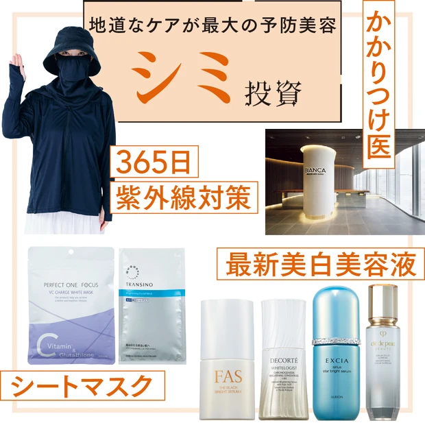 【大野真理子さんのシミ対策スキンケアおすすめ10選】365日 かかりつけの美容皮膚科も紹介