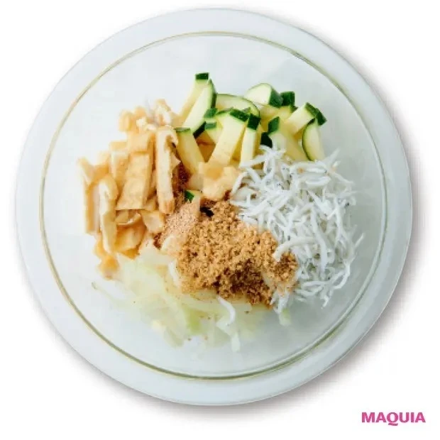 【筋トレ中におすすめの食事レシピ】しらすと油揚げのスープ_作り方