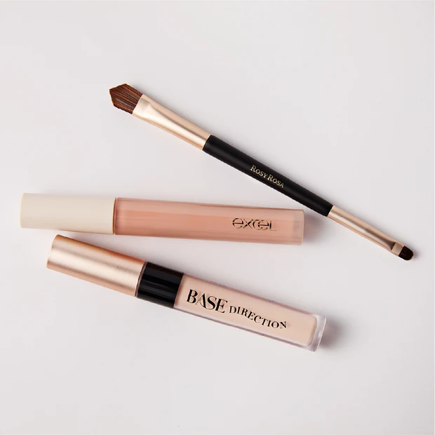 ダブルエンドコンシーラー ブラシ サナ エクセル エシリアル セラムコンシーラー ER03 キスミー フェルム ベースディレクション パフォーマンスコンシーラー 01 プチプラコスメ お悩み カバーメイク ベースメイク クマ 目の下のクマ 2026春新作