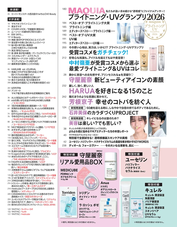 マキア MAQUIA 2026年5月号試し読み　5月号目次２