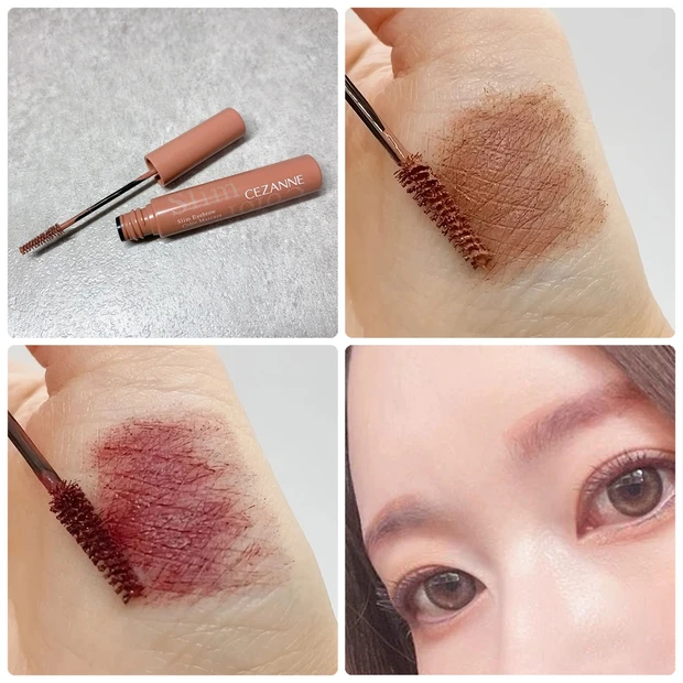 セザンヌの眉マスカラ「極細アイブロウマスカラ」全色比較！新色を含めた口コミを紹介