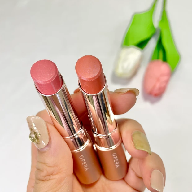 オペラ グロウリップティント　305ベイビーピンク　306アイシーベージュ