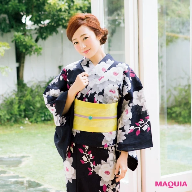 神崎恵さんに教わる、色っぽ浴衣の着こなし方♡