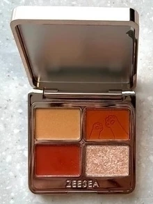 パケ買いコスメ【アイシャドウ・アイブロウ編】ズーシー 動物シリーズ 四色アイシャドウパレット 猫 05 都会の夕暮れ