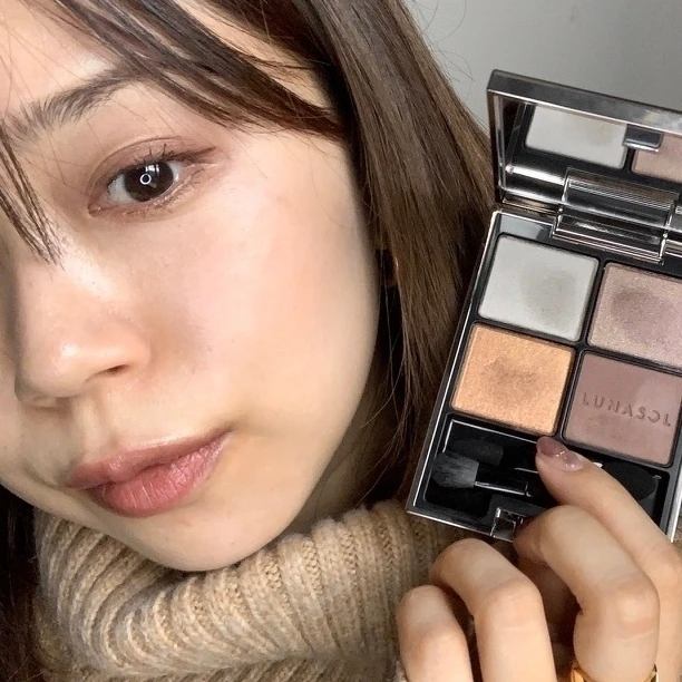 LUNASOL アイカラーレーション 07 ダージリンキャメル デパコスアイシャドウ オレンジ ブラウン 