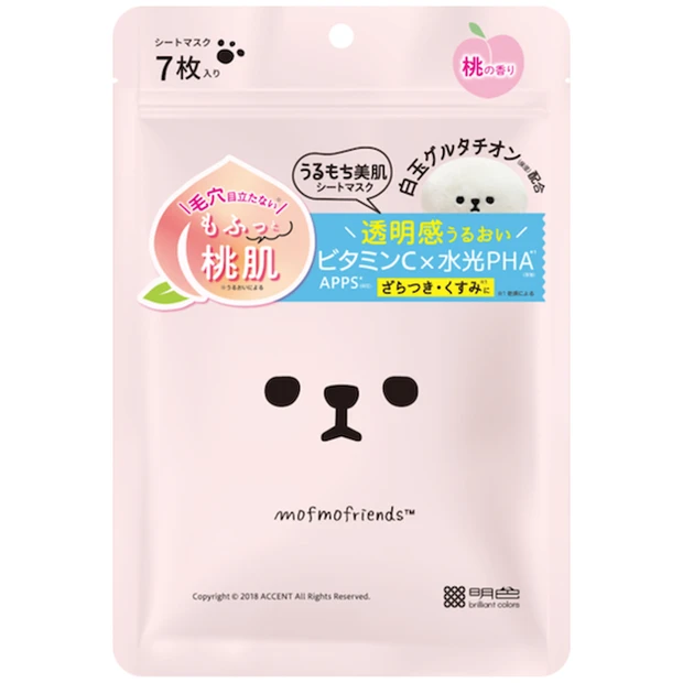 モフモフレンズ 桃肌シートマスク