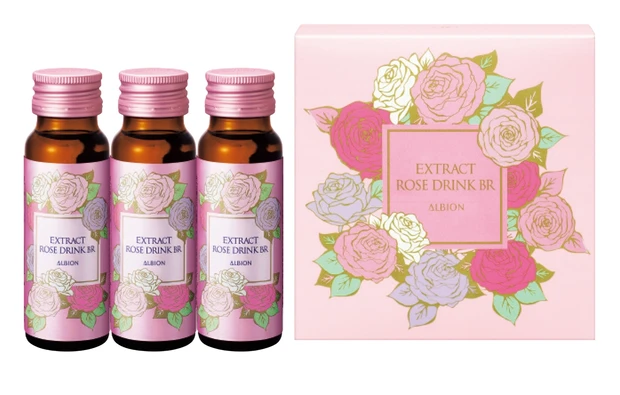 エクストラクト ローズ ドリンク BR 50ml×3本 ￥1620／アルビオン