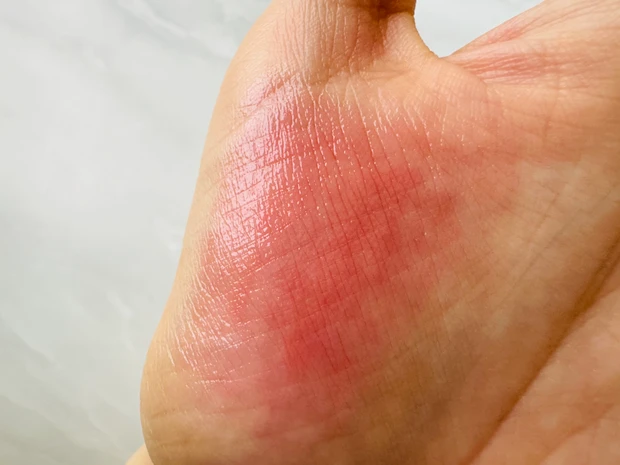 KATEのリップモンスター クリアトーン C02 肉色モンスターのスウォッチ