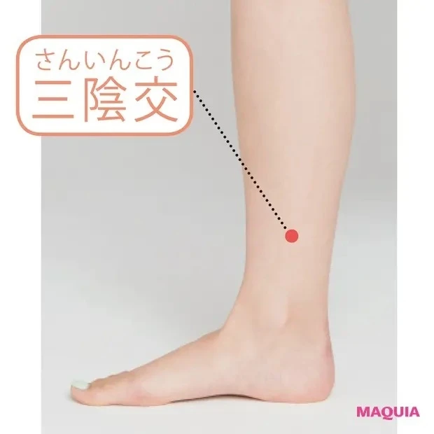 【簡単ツボ押し&マッサージで免疫力アップ】ツボ解説_三陰交(さんいんこう)