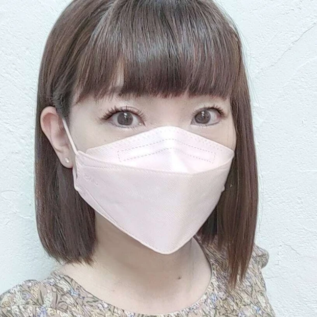 【新色JN95マスク】日本製不織布3D立体型血色マスク 改良された血色カラー比較_2