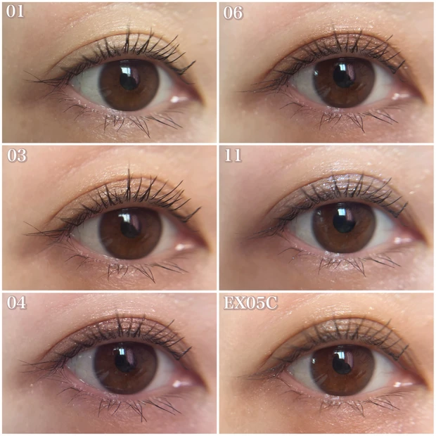 モノアイカラーレーション 比較スウォッチ