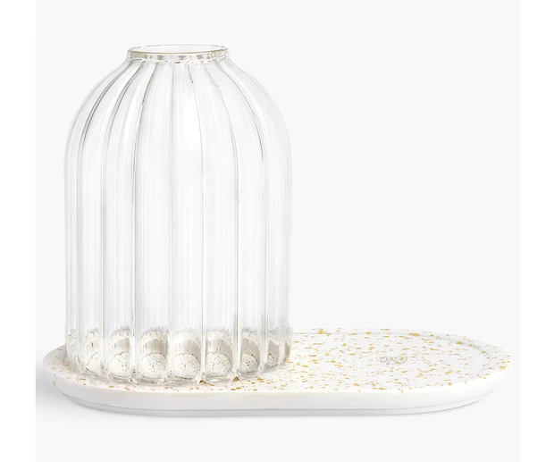 ディプティック キャンドルホルダー コートプラット＆オーバルトレイ クラシックキャンドル用 -ゴールデンリフレクション