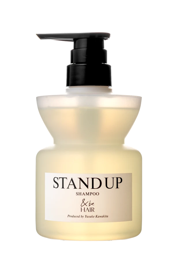 &be スタンドアップシャンプー 400ml ￥1540、詰め替え用 370ml ￥1320