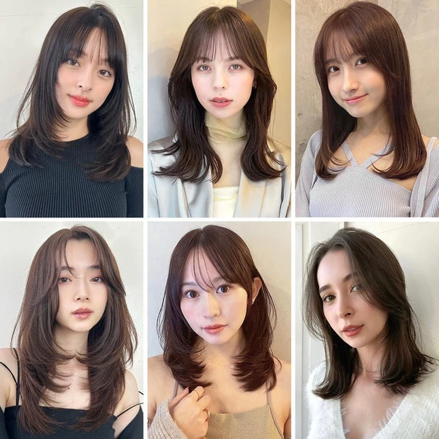 【4位】【2023年冬のトレンドヘア】顔まわりに透け感を与えた、重軽なレイヤースタイルがブレイク中!