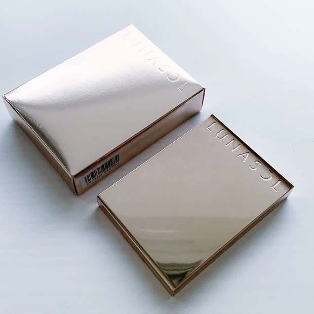 LUNASOL アイカラーレーションN EX14 Tea Rose 箱とパレットの外観