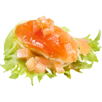 スシロー_サーモンのサラダ寿司(61kcal)