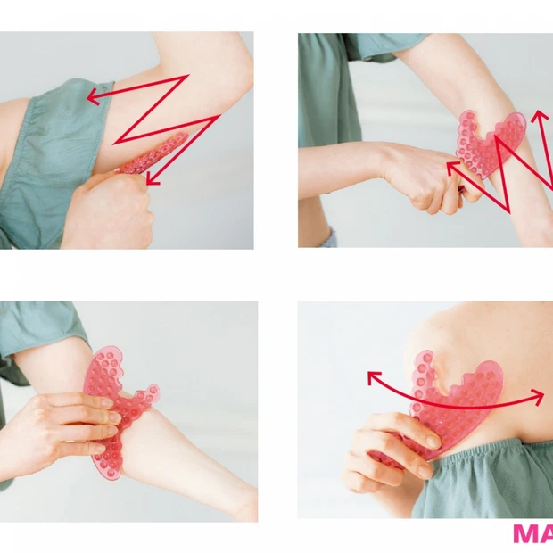 二の腕の憎き”ふりそで肉”も撃退!詰まりやすい腕を細く整える美圧かっさメ…