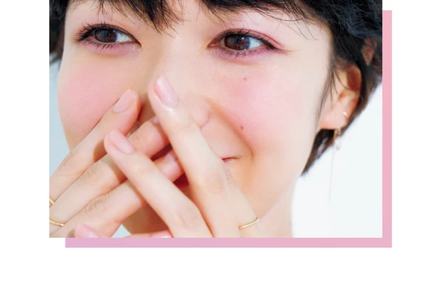 青みピンクでピュアな透明感を