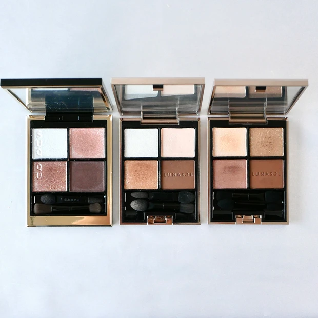 SUQQU 甘艶 アイカラーレーション ラメシャドウ 比較