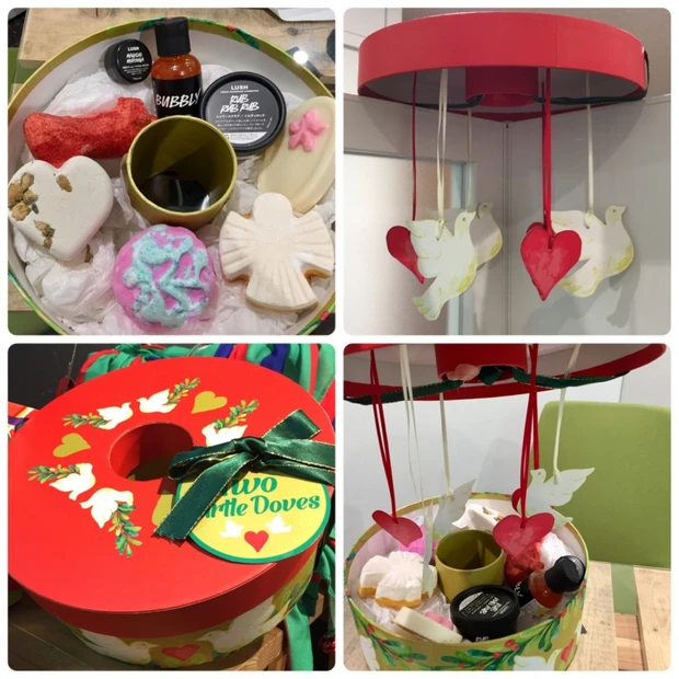 フタを開けるとサプライズ！フタでお部屋をデコレーション。LUSH「トゥー タートルダブズ」クリスマスまでの期間限定発売