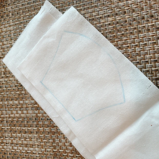 【アベノマスクリメイク】20分で出来る赤ちゃん用マスク　※型紙付_3_1