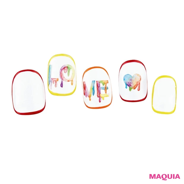 夏限定デザイン★心まで甘くときめくカシスオレンジ風ネイル