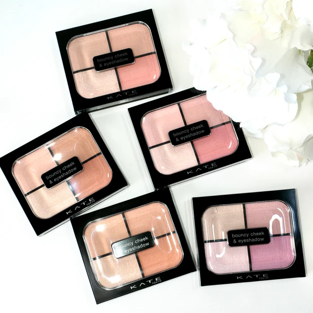 ケイト KATE バウンシーチークシャドウ 全色レビュー